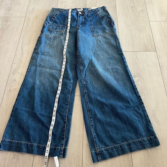 Forever 21 women low rise wide leg jeans size 30 - Picture 2 of 10
